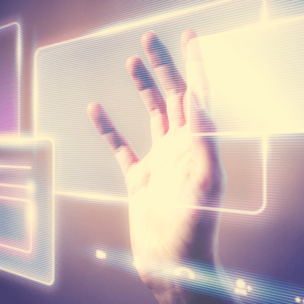 Une image d'une main opérant un choix sur un écran tactile